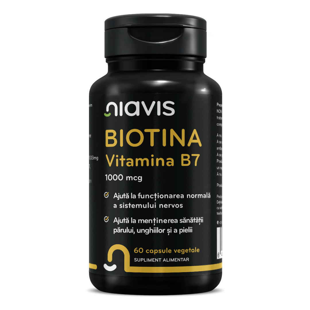 Biotina - Vitamina B7 1000mcg 60cps