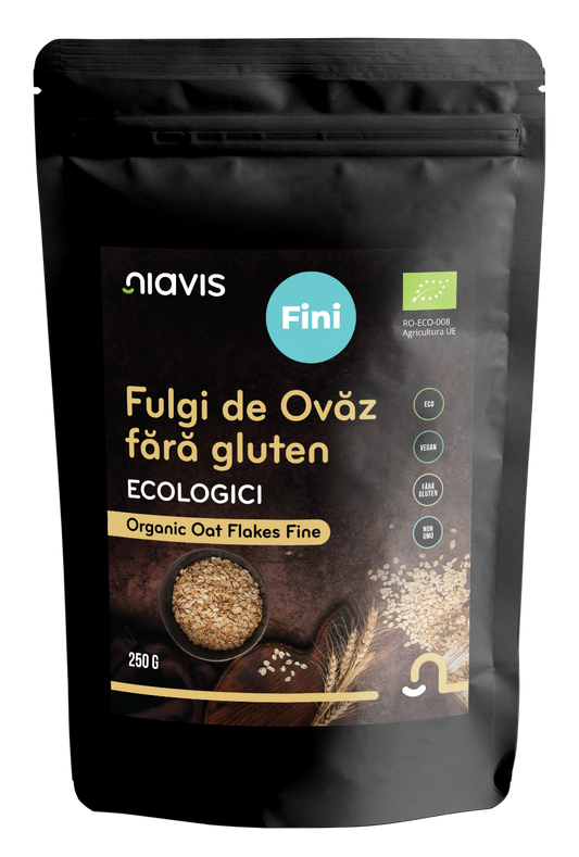 Fulgi de Ovaz Ecologici Fini fara Gluten 250g
