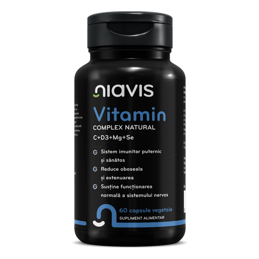 Vitamin Complex Natural C+D3+Mg+Se 60 cps