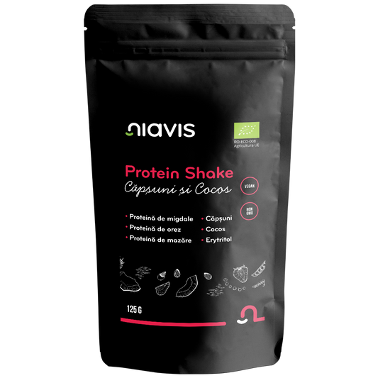 Protein Shake cu Capsuni si Cocos Ecologic/BIO 125g