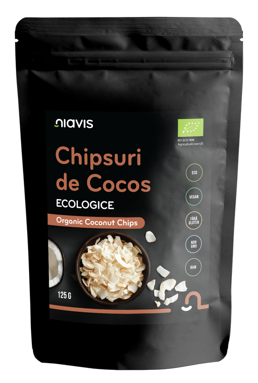 Chipsuri de Cocos RAW Ecologice 125g