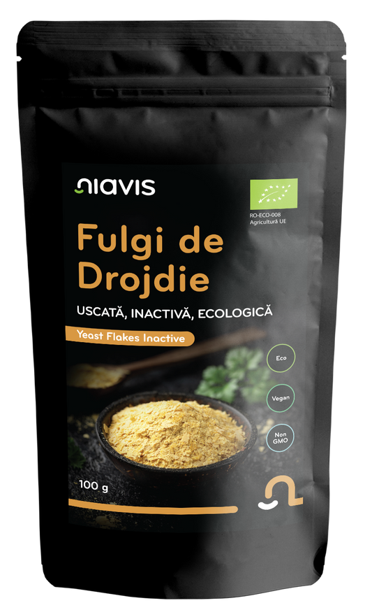 Fulgi Ecologici de Drojdie Uscata Inactiva 100g