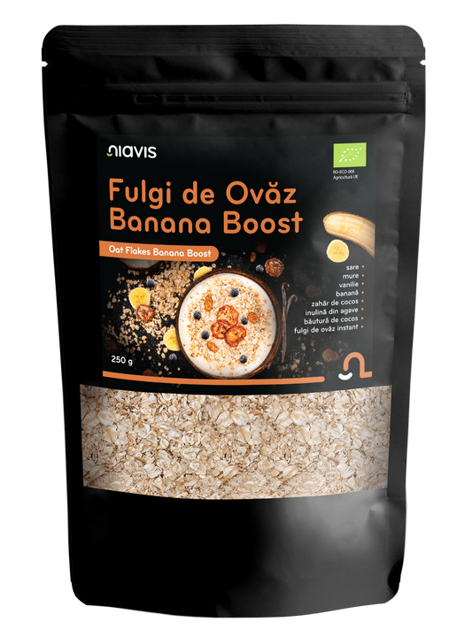 Fulgi de Ovaz Banana Boost Ecologici 250g