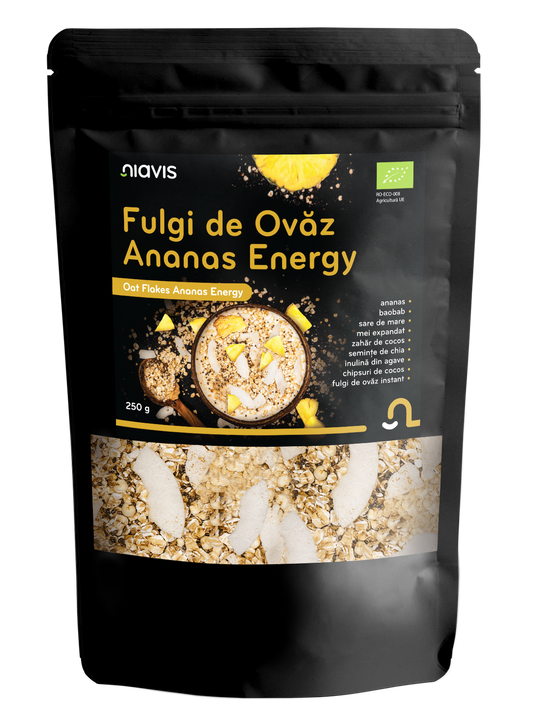 Fulgi de Ovaz Ananas Energy Ecologici 250g
